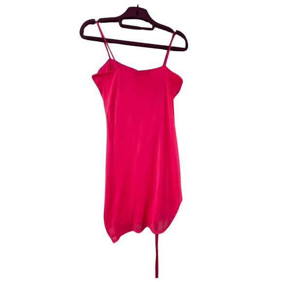 Dolls Kill Hot Pink Mesh Dress/Coverup Large - Picture 2 of 2